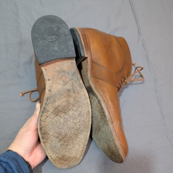 Poppy Barley Handcrafted Chukka Boots Men Size 10 - Picture 11 of 12